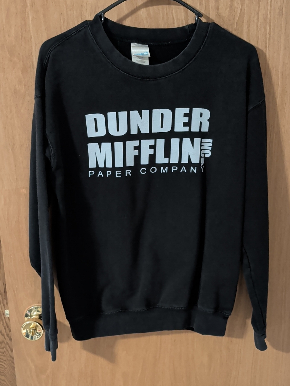 Dunder Mifflin Black Logo Crewneck Sweatshirt